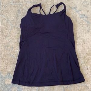 Lululemon criss cross tank with built in bra